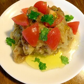 焼きナスとミニトマトのマリネ